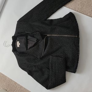 Loft Blazer Black Tweed Small NWOT